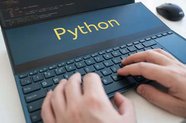 Hands on keyboard with word python