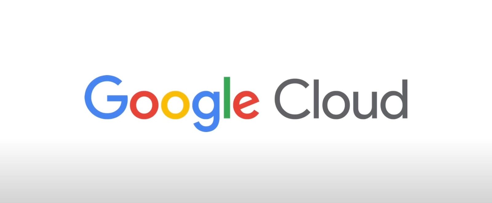Google Cloud inscription on a white background