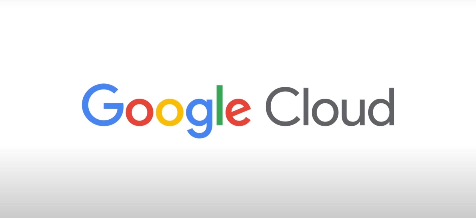 Google Cloud inscription on a white background