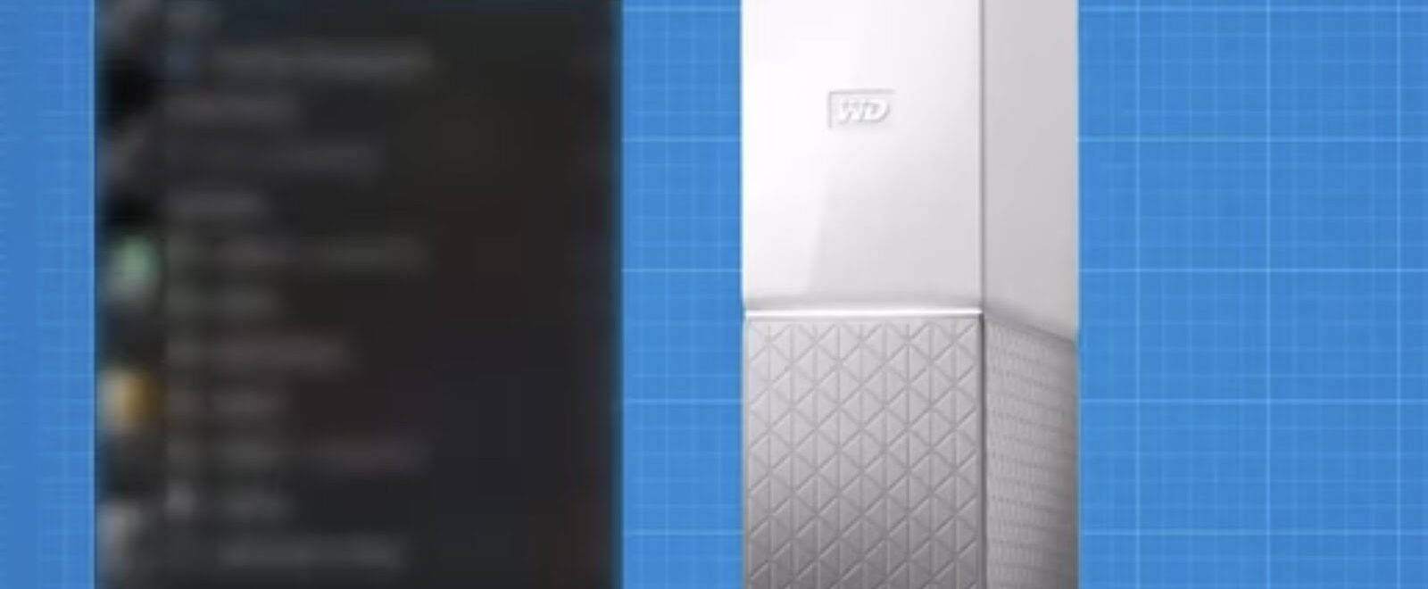 a partial entry for the Command Prompt application with a Western Digital My Cloud storage device