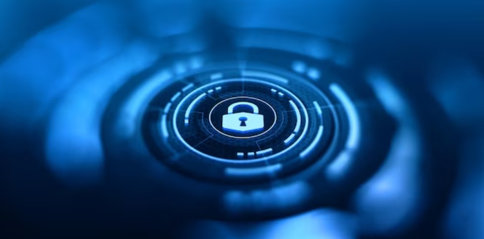 CASB concept: a virtual lock representing a cybersecurity and data protection concept